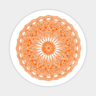 Mandala (red-orange) Magnet